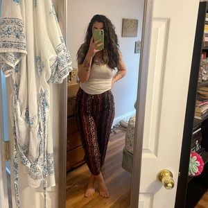 Boho flowy summer beach pants- Billabong/Roxy vibes